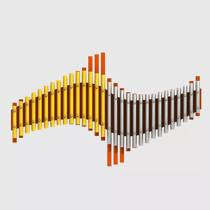 Ալյումինե խառնուրդ Խաղահրապարակ Handpipes բացօթյա երաժշտական ​​գործիքներ