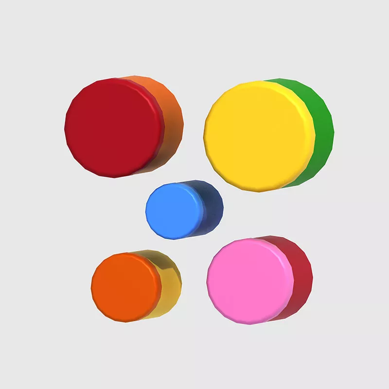 The Percussion նվագում Colorful Drums